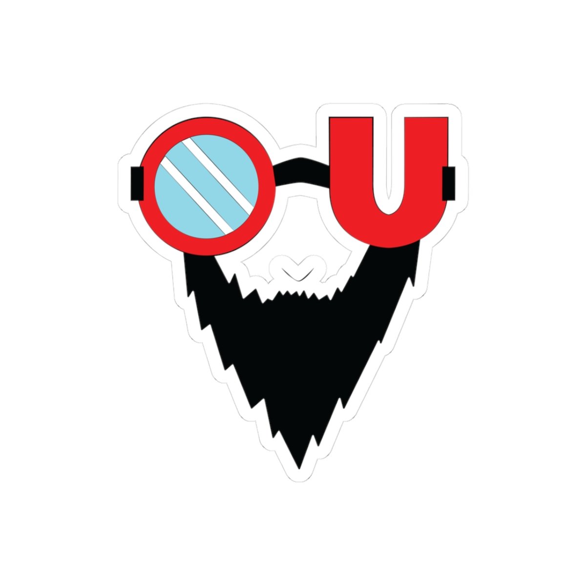 The "Bearded Spectacle" Kiss-Cut Sticker | FalloutNerd